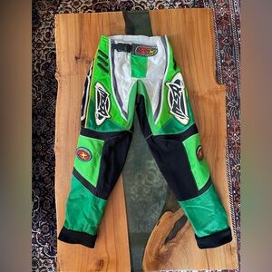 MSR Vibrant Green and Black Dirt Bike Racing Pants